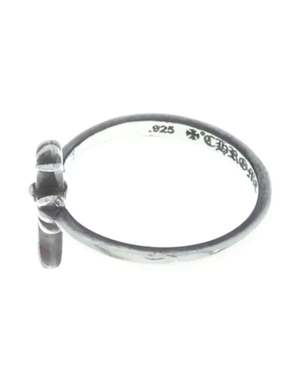 Chrome Hearts Bubblgm CH Bubblegum CH Cross Silver Ring